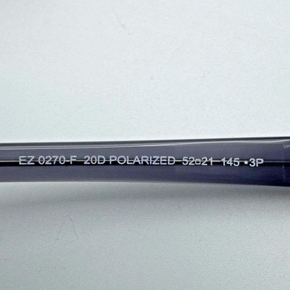 Ermenegildo Zegna Sunglasses EZ0270-F 20D Gray Frame Polarized Gray Lens 52mm